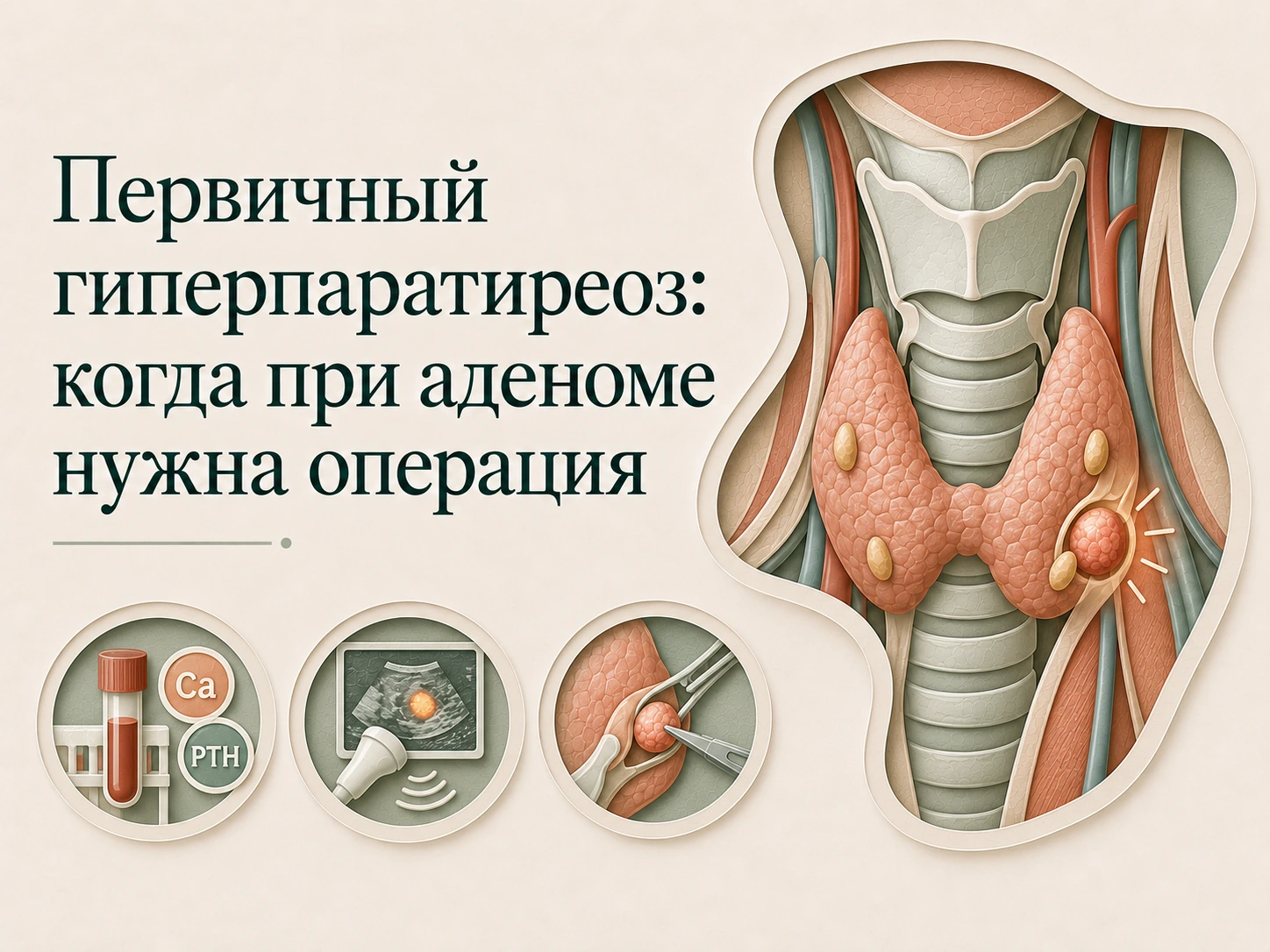 Иллюстрация к статье «Первичный гиперпаратиреоз: когда при аденоме нужна операция»