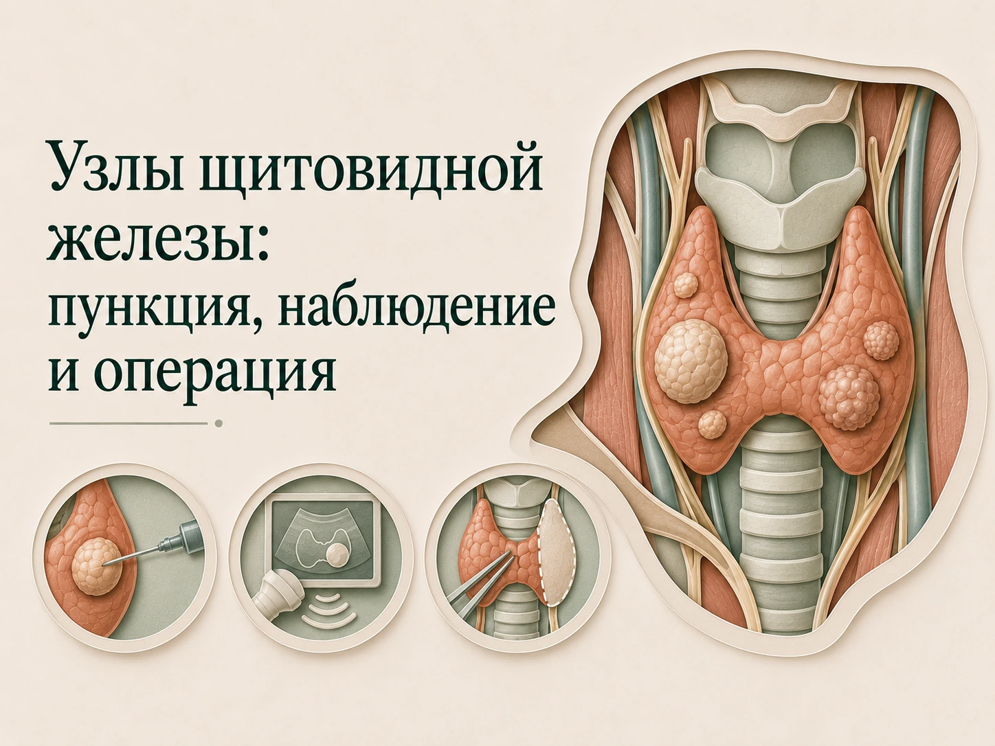 Иллюстрация к статье «Узлы щитовидной железы: пункция, наблюдение и операция»
